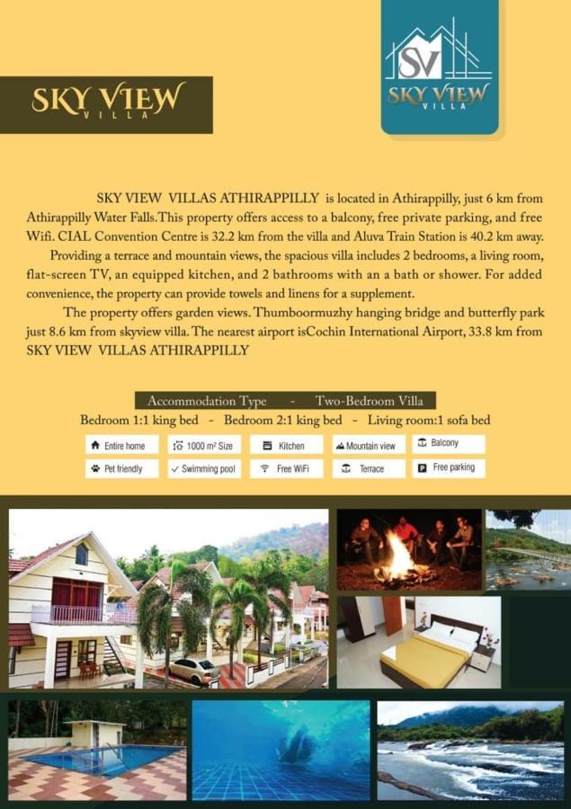Skyview Villa Athirappilly Bagian luar foto